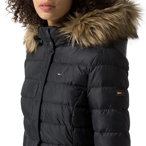 tommy hilfiger black jacket women.